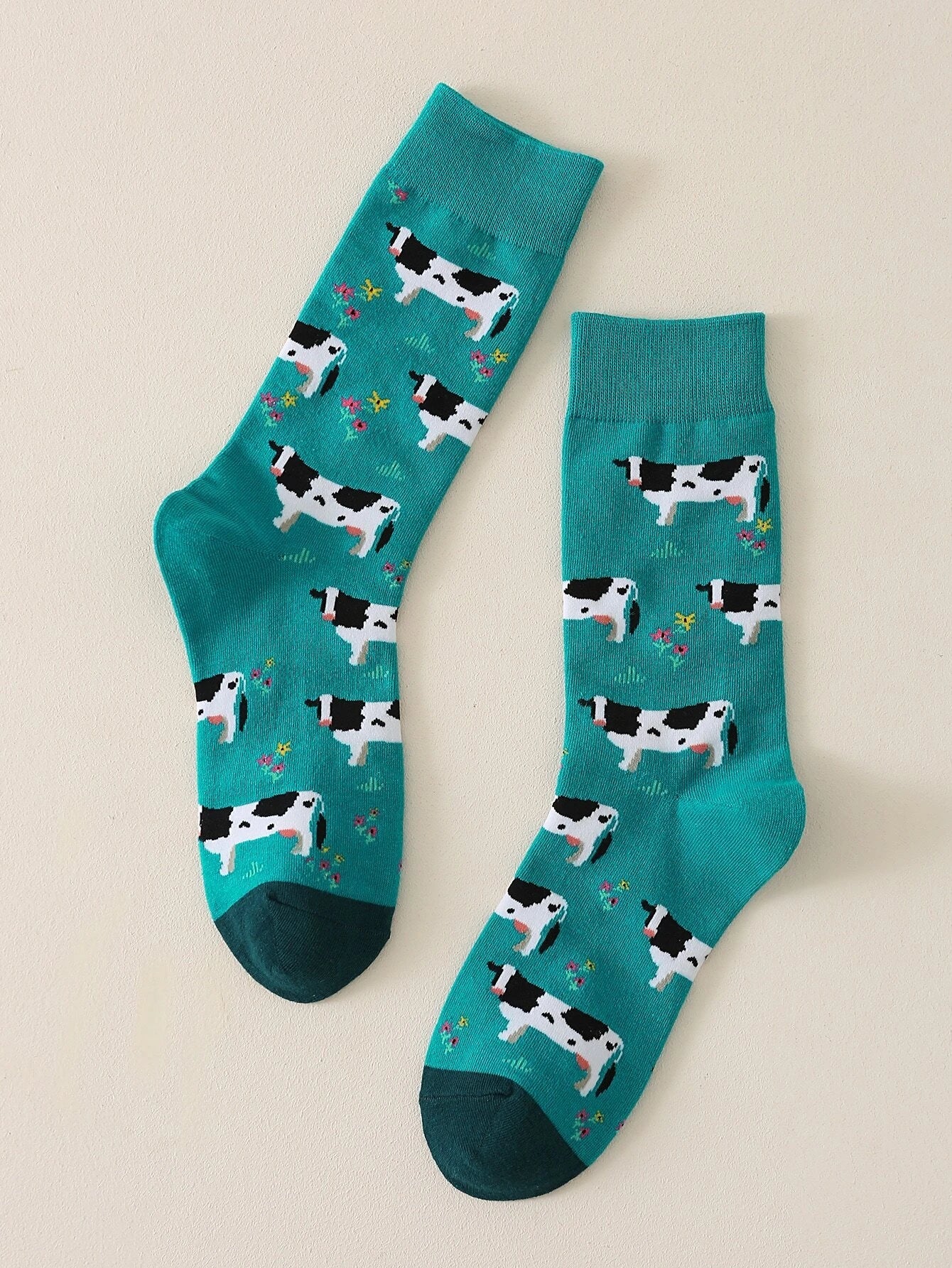 Buy Shein Cow Print Crew Socks in Pakistan