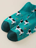 Buy Shein Cow Print Crew Socks in Pakistan