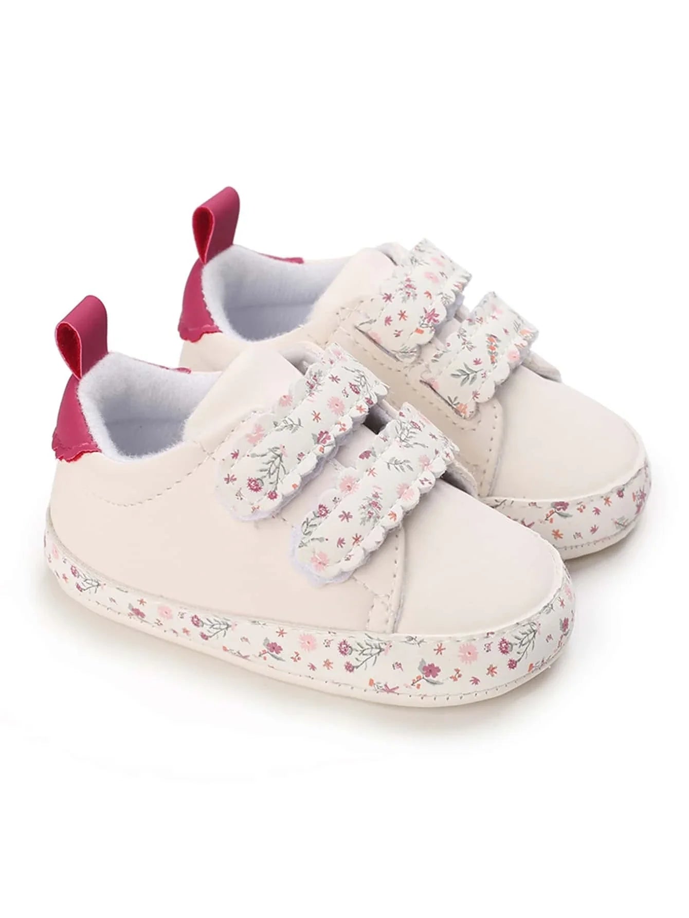 Buy SHEIN Baby Floral Pattern Hook-and-loop Fastener Sneakers in Pakistan