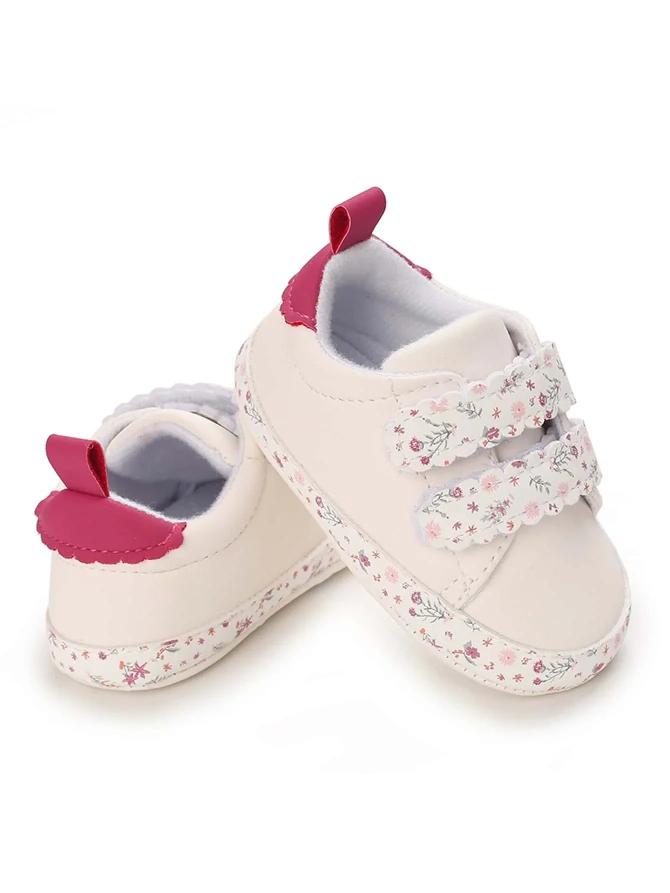 Buy SHEIN Baby Floral Pattern Hook-and-loop Fastener Sneakers in Pakistan