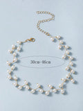 Buy Faux Pearl Decor Choker in Pakistan