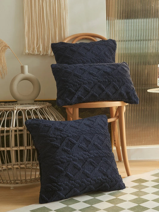 Buy Shein 1pc Geometric Jacquard Cushion Cover Without Filler in Pakistan