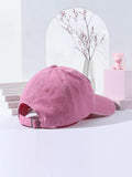 Buy Shein Cartoon Cat & Slogan Embroidered Baseball Cap in Pakistan