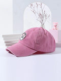 Buy Shein Cartoon Cat & Slogan Embroidered Baseball Cap in Pakistan