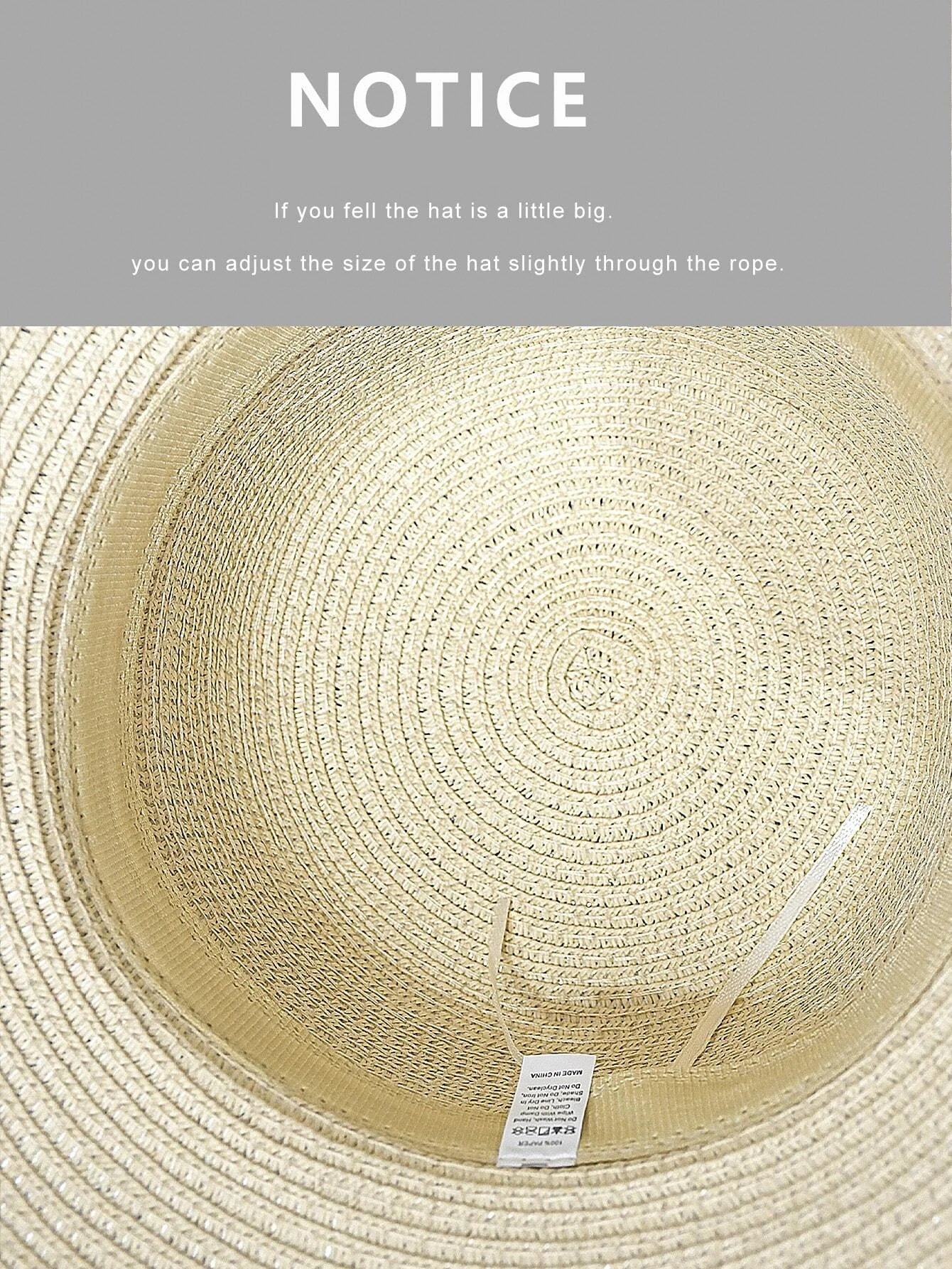 Buy SHEIN Summer Flower Decor Straw Hat in Pakistan