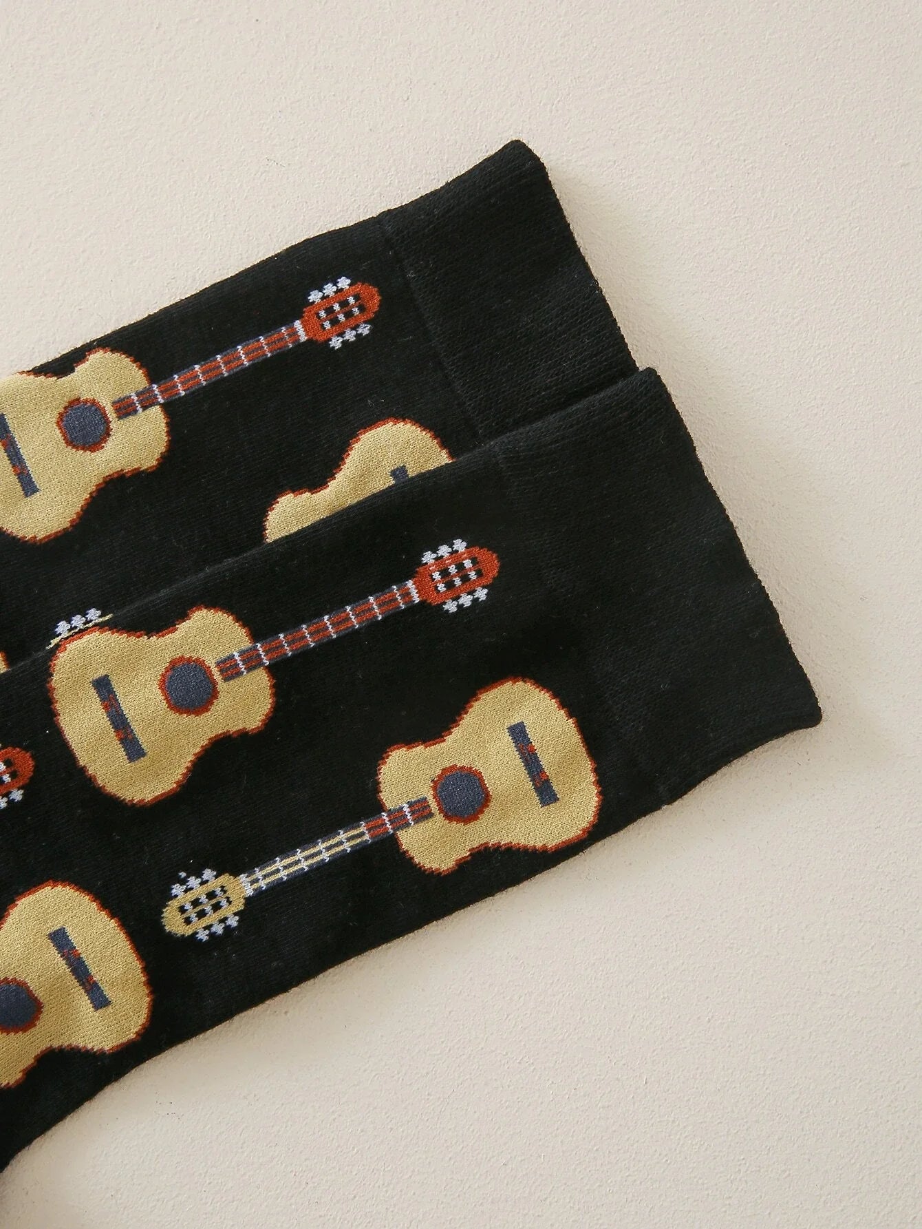 Buy Shein Musical Instrument Pattern Crew Socks in Pakistan