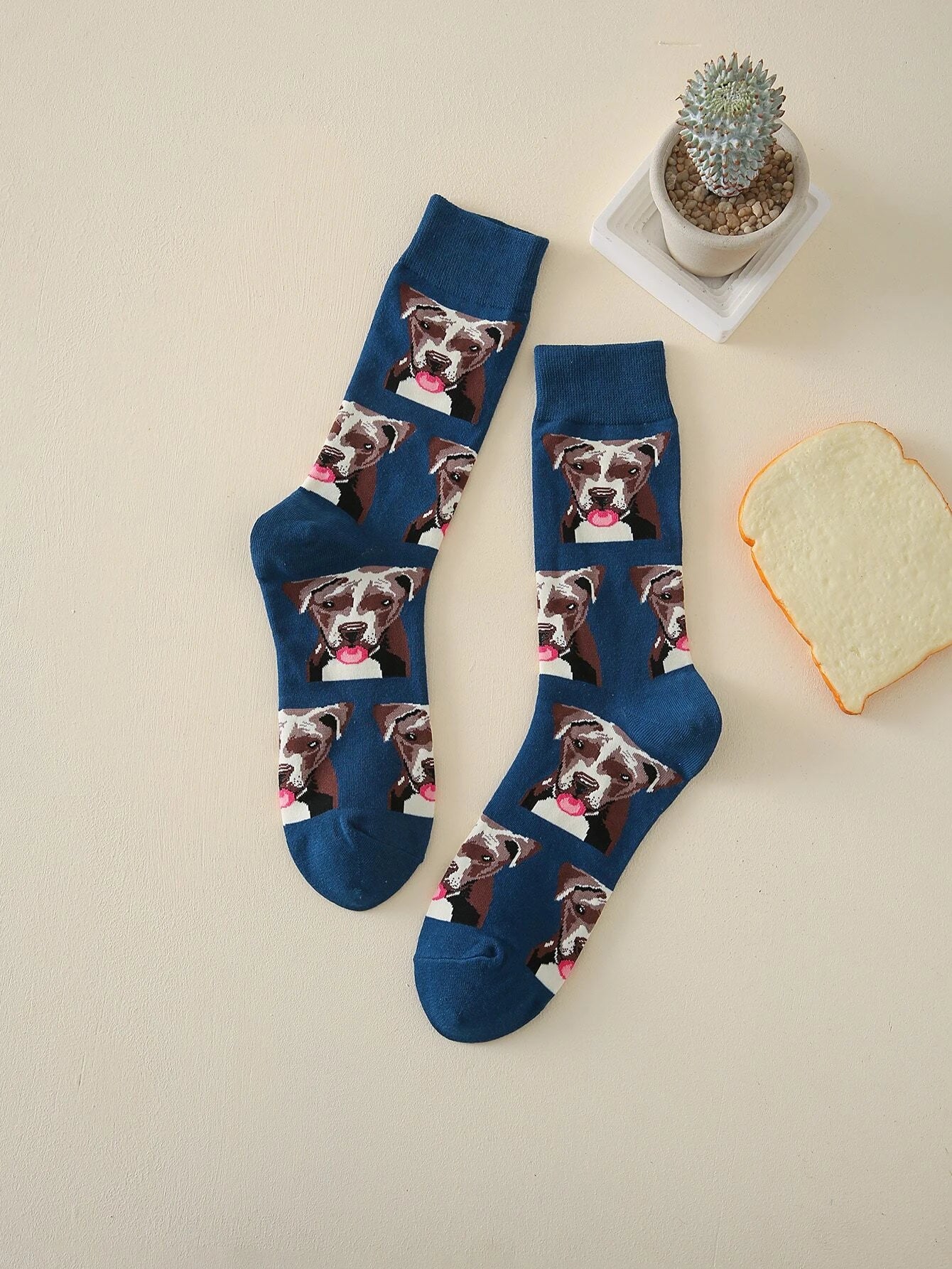 Buy Shein Dog Pattern Crew Socks in Pakistan