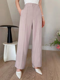 Buy SHEIN DAZY High Waist Straight Leg Suit Pants in Pakistan