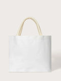 Buy SHEIN Slogan & Figure Graphic Tote Bag in Pakistan