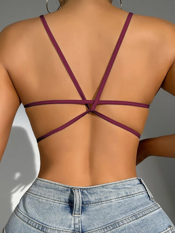 Buy SHEIN Solid Backless Wireless Bra in Pakistan