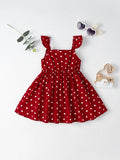 Buy SHEIN Baby Polka Dot Print Ruffle Trim Dress in Pakistan