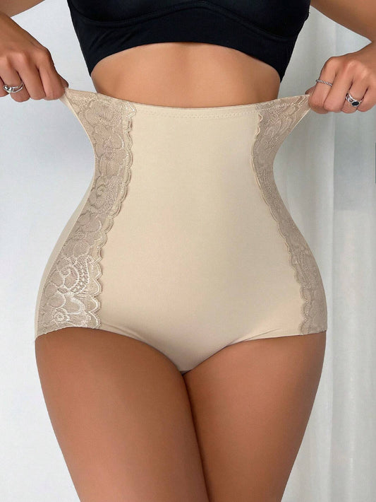 Buy SHEIN Contrast Lace High Waisted Shapewear Panty in Pakistan