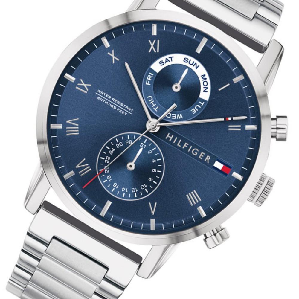 Buy Tommy Hilfiger Mens Quartz Stainless Steel Blue Dial 44mm Watch - 1710401 in Pakistan