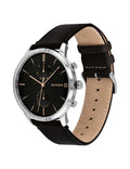 Buy Tommy Hilfiger Mens Quartz Leather Strap Black Dial 44mm Watch - 1710406 in Pakistan