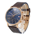 Buy Tommy Hilfiger Mens Quartz Leather Strap Blue Dial 44mm Watch - 1710418 in Pakistan