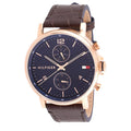 Buy Tommy Hilfiger Mens Quartz Leather Strap Blue Dial 44mm Watch - 1710418 in Pakistan