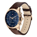 Buy Tommy Hilfiger Mens Quartz Leather Strap Blue Dial 44mm Watch - 1710423 in Pakistan