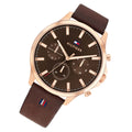 Buy Tommy Hilfiger Mens Quartz Brown Leather Strap Brown Dial 44mm Watch - 1710497 in Pakistan