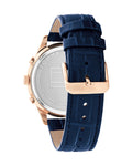 Buy Tommy Hilfiger Mens Quartz Blue Leather Strap Blue Dial 44mm Watch - 1710503 in Pakistan