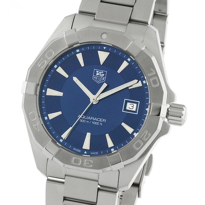 Buy Tag Heuer Aquaracer Blue Dial Silver Steel Strap Watch for Men - WAY1112.BA0928 in Pakistan