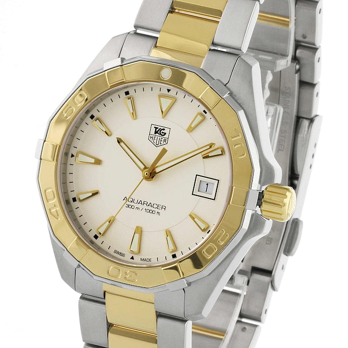 Buy Tag Heuer Aquaracer Silver Dial Two Tone Steel Strap Watch for Men - WAY1120.BB0930 in Pakistan