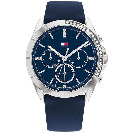 Buy Tommy Hilfiger Womens Blue Silicone Strap Blue Dial Multi-function Watch - 1782389 in Pakistan