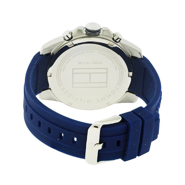 Buy Tommy Hilfiger Mens Quartz Silicone Strap Blue Dial 46mm Watch - 1791350 in Pakistan