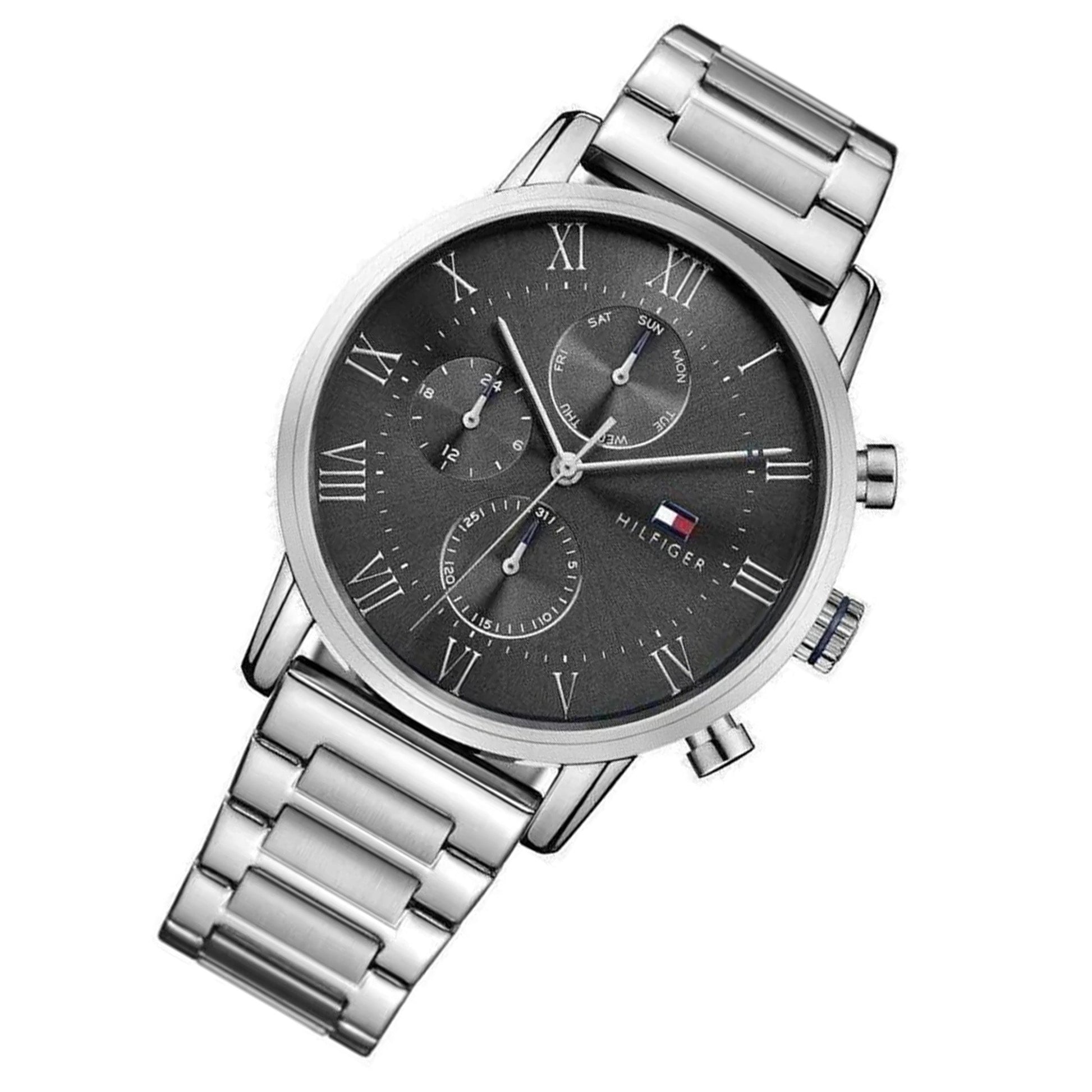 Buy Tommy Hilfiger Mens Quartz Stainless Steel Grey Dial 44mm Watch - 1791397 in Pakistan