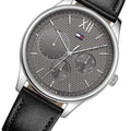 Buy Tommy Hilfiger Damon Grey Dial Black Leather Strap Watch for Men - 1791417 in Pakistan