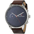 Buy Tommy Hilfiger Chase Black Dial Brown Leather Strap Watch for Men - 1791487 in Pakistan