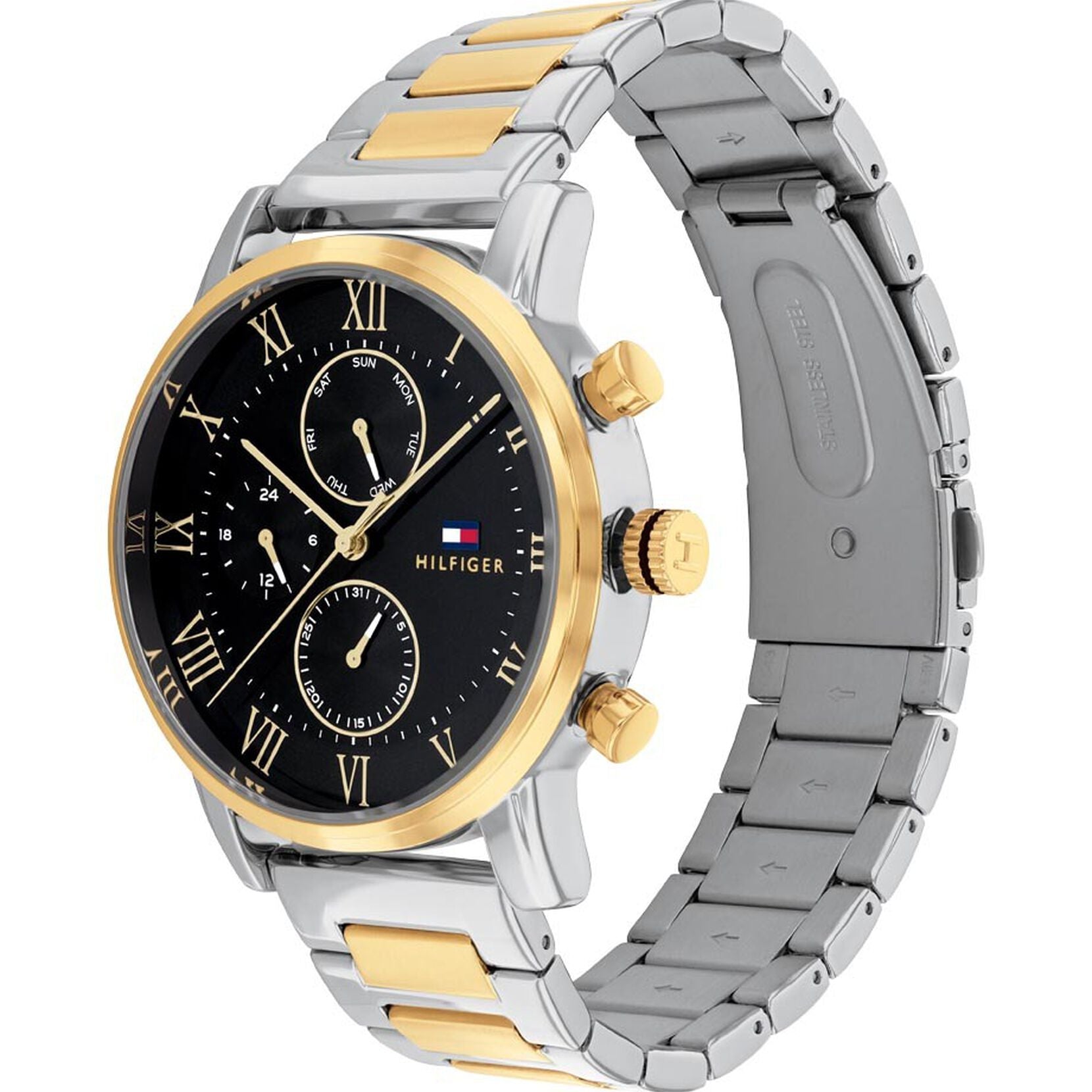 Buy Tommy Hilfiger Mens Quartz Stainless Steel Black Dial 44mm Watch - 1791539 in Pakistan