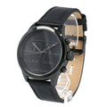 Buy Tommy Hilfiger Mens Quartz Black Leather Strap Black Dial 44mm Watch - 1791595 in Pakistan