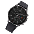 Buy Tommy Hilfiger Mens Quartz Leather Strap Black Dial 44mm Watch - 1791711 in Pakistan