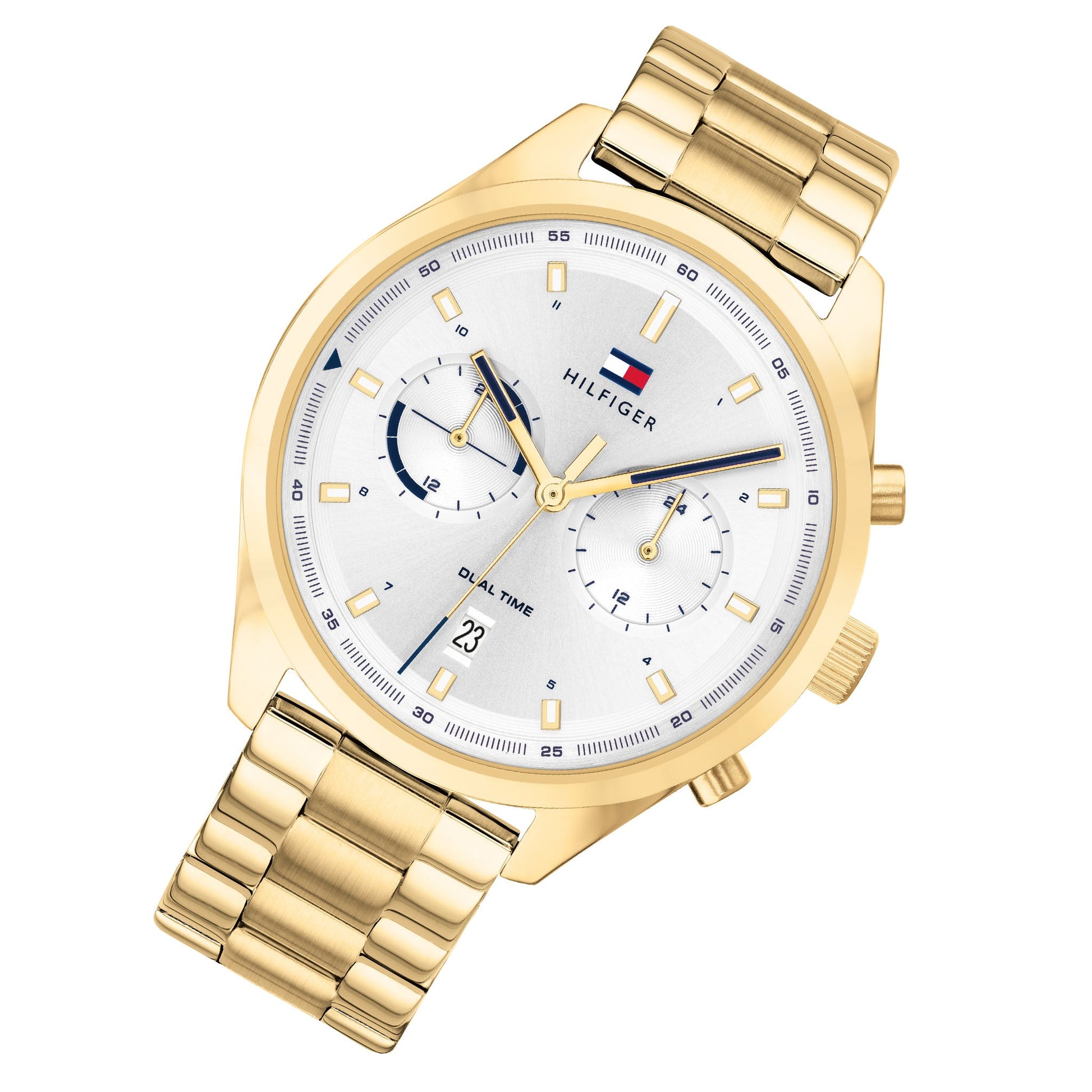 Buy Tommy Hilfiger Mens Quartz Stainless Steel Silver Dial 44mm Watch - 1791726 in Pakistan