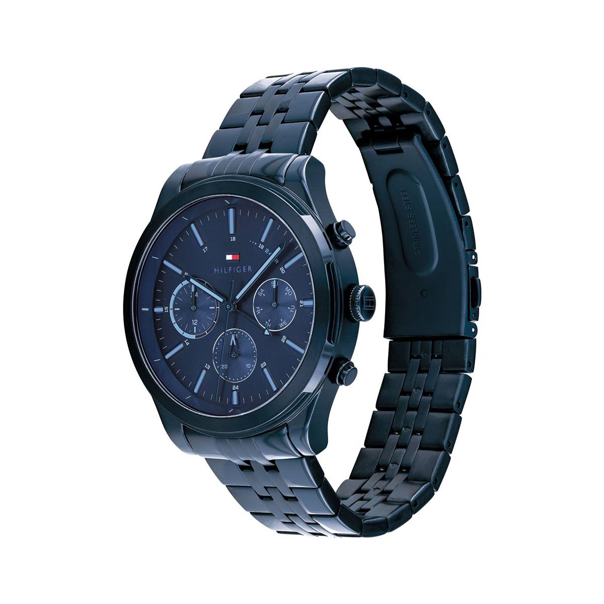 Buy Tommy Hilfiger Mens Quartz Blue Stainless Steel Blue Dial 44mm Watch - 1791739 in Pakistan