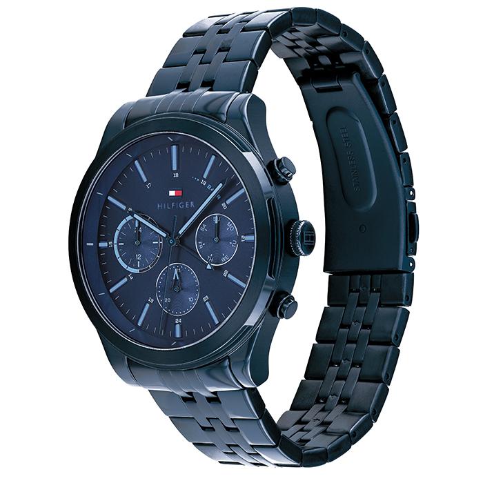 Buy Tommy Hilfiger Mens Quartz Blue Stainless Steel Blue Dial 44mm Watch - 1791739 in Pakistan