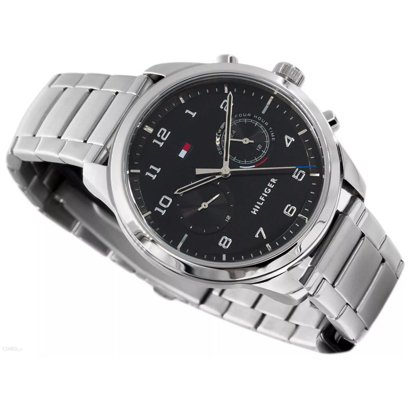 Buy Tommy Hilfiger Mens Quartz Stainless Steel Black Dial 44mm Watch - 1791784 in Pakistan