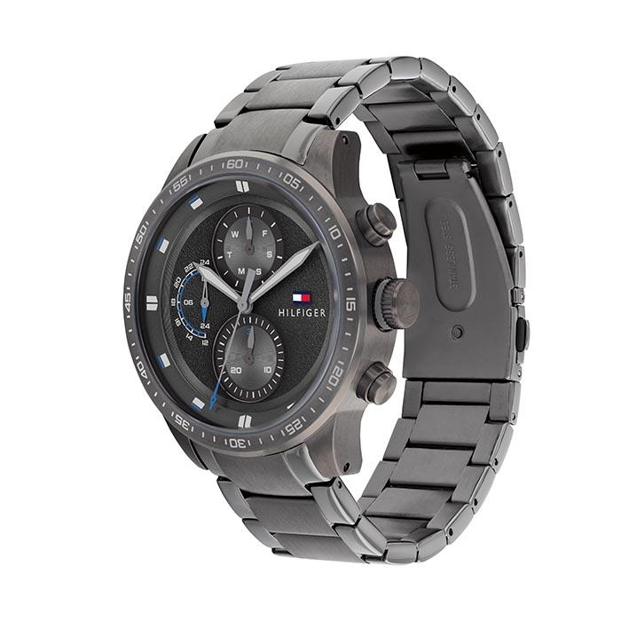 Buy Tommy Hilfiger Mens Quartz Grey Stainless Steel Grey Dial 46mm Watch - 1791806 in Pakistan