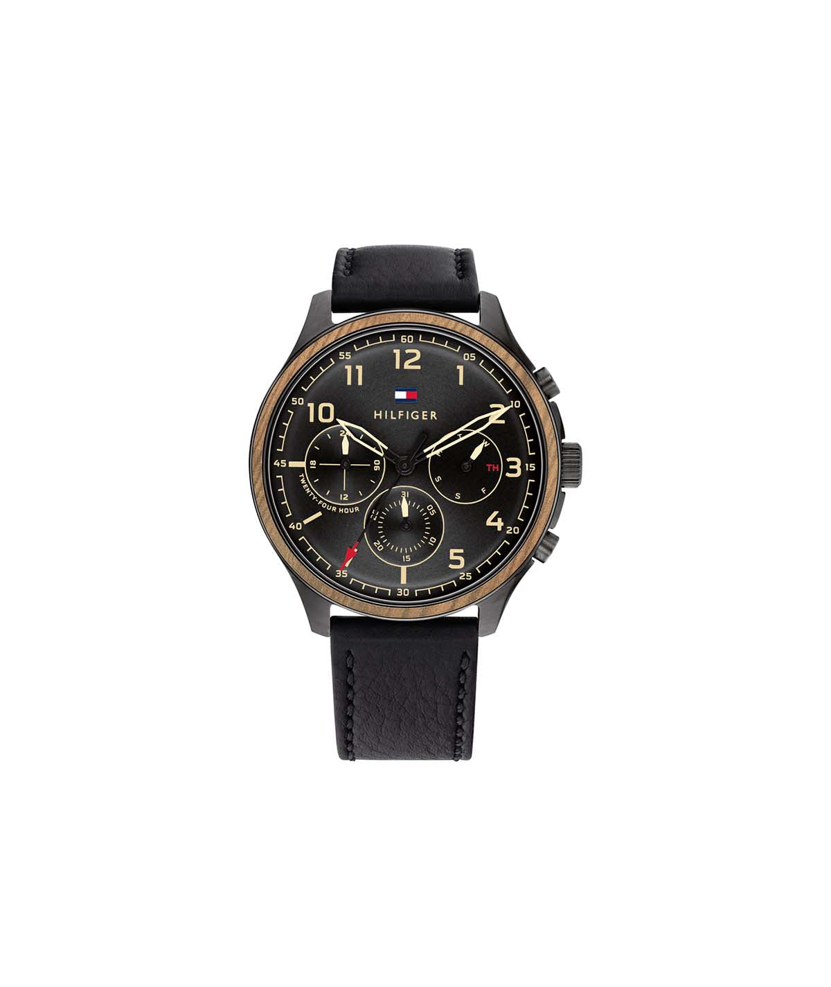 Buy Tommy Hilfiger Asher Black Dial Black Leather Strap Watch for Men - 1791854 in Pakistan