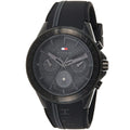 Buy Tommy Hilfiger Mens Quartz Black Silicone Strap Black Dial 47mm Watch - 1791861 in Pakistan