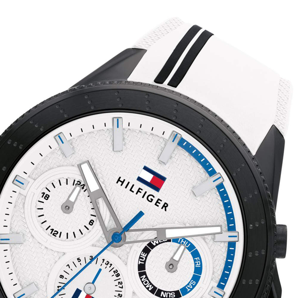 Buy Tommy Hilfiger Aiden White Dial White Rubber Strap Watch for Men - 1791862 in Pakistan