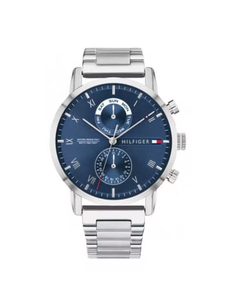 Buy Tommy Hilfiger Mens Quartz Stainless Steel Blue Dial 44mm Watch - 1710401 in Pakistan