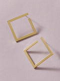 Buy Shein Metal Square Hoop Earrings in Pakistan