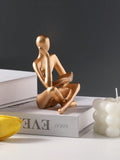Buy SHEIN Resin Abstract Figure Reading Decorative Desk Ornament in Pakistan