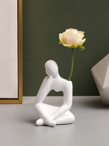 Buy SHEIN Polyresin Figure Design Flower Vase in Pakistan