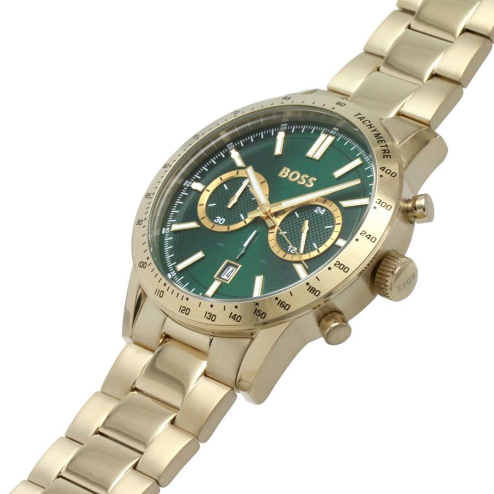 Buy Hugo Boss Mens Allure Chronograph Green Dial Watch - 1513923 in Pakistan