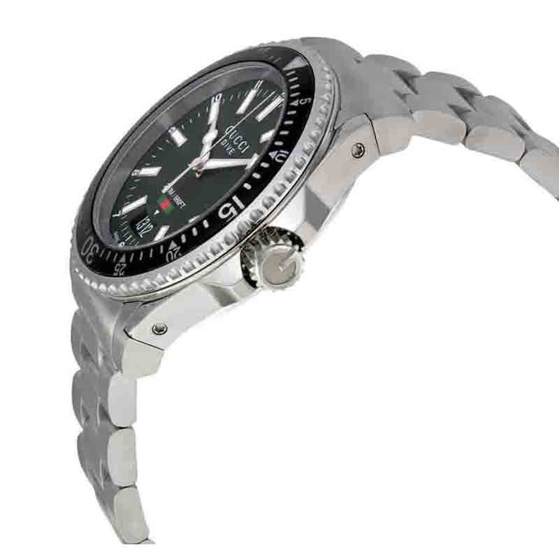 Buy Gucci Men's Swiss Made Quartz Stainless Steel Black Dial 40mm Watch YA136301 in Pakistan