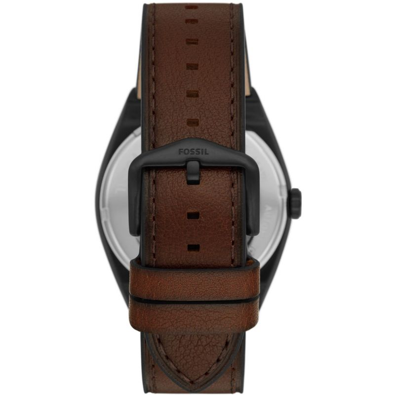 Buy Fossil Men's Automatic Brown Leather Strap Black Dial 42mm Watch ME3207 in Pakistan