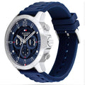 Buy Tommy Hilfiger Men's Quartz Blue Silicone Strap Blue Dial 50mm Watch 1710489 in Pakistan