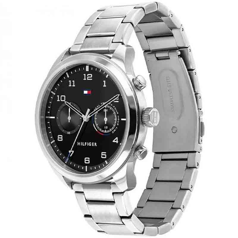 Buy Tommy Hilfiger Mens Quartz Stainless Steel Black Dial 44mm Watch - 1791784 in Pakistan